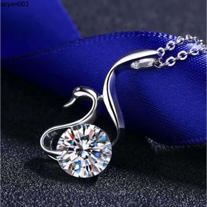 Pendant Necklaces Designer Swan Necklace Diamond Luxury Jewelry Christmas Gift