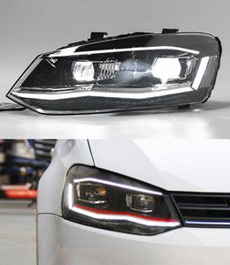 LED Head Light for VW Polo 2011-2018 Daytime Running Turn Signal High Beam Headlight Projector Lens