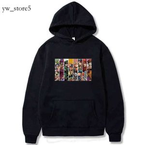 Harajuku Jojo Bizarre Adventure Hoodie Japanese Anime Men/women Long Sleeved Sweatshirt Tops Cartoon Hip Hop Vintage Clothes 8849