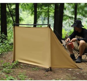 Tält och skyddsrum utomhus camping vindrutan bärbar vikbar vindtät tält grill tyg picknickutrustning