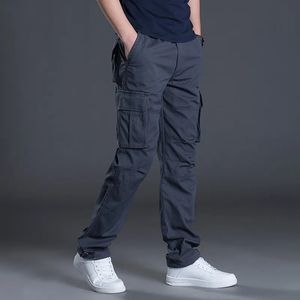 Men's Cargo Pants Mens Casual Multi Pockets Military Large Size Tactical Pants Men Outwear Army Straight Winter Pants Trousers 240111