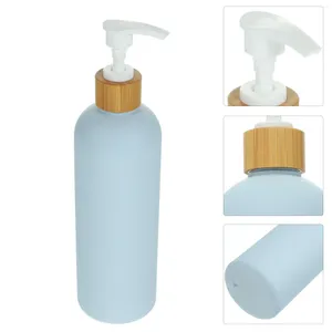 Depolama Şişeleri 2 PCS Alt Bottle Duş Jel Şampuan Losyon Basınç Pompası Boş 2 PCS Dispenser Sabun Sıvı Plastik Banyo