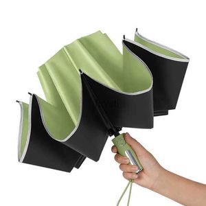 Guarda-chuvas Vinil guarda-chuva dobrável guarda-chuva reverso automático proteção solar guarda-chuva de proteção UV YQ240112