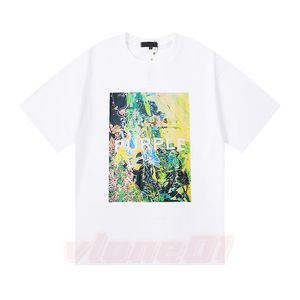 パープルブランドTシャツデザイナーメンズTシャツハイストリート印刷ティーカップルカジュアルルーズトップ半袖サイズS-XL 4915