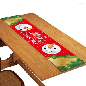 Table Cloth Christmas Runner Decorations Dining Decor Clear And Bright Print To Create A Mood For