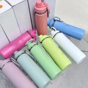 Insulated 710ML Lulued Sports 304 Stainless Steel Insulation Cup Portable Large Capacity Water Bottle 0112