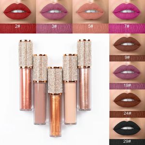 Setar Diamond DIY High Pigment Matt Veet Liquid Lipstick Makeup Vegan Shiny Lipgloss Waterproof Long Lasting Custom Private Private