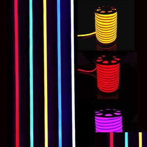 LED Neon Sign Chegada Flex Rope Light Pvcflexible Strips Indoor / Outdoor Tube Disco Bar Pub Decoração de festa de Natal Drop Delivery Dhqvt