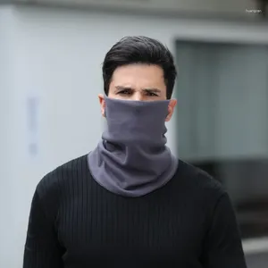 Scarves Autumn And Winter Thickened Wind Mask Warm Neck Protective Cold Collar Outdoor Riding Set For Men