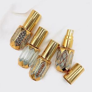 Garrafas de armazenamento recipiente cosmético mini pulverizador de névoa vazia Vintage Roll-on Bottle essencial Oil Perfume Spray