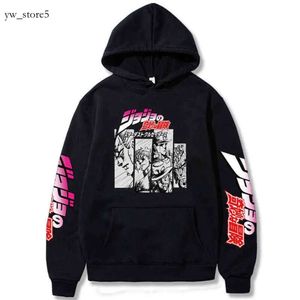 HARAJUKU JOJO BIZARRE ÄVENTURE HOUDIE JAPANSKA ANIME MEN/KVINNOR Långärmad tröja Toppar Cartoon Hip Hop Vintage Clothes 6352