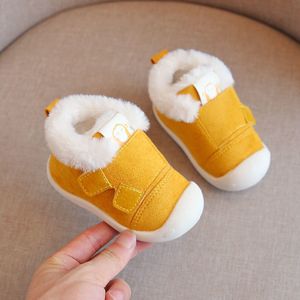 Inverno Neonate Ragazzi Stivali da neve Caldi peluche Infantili Stivali da bambino Fondo morbido antiscivolo Stivali per bambini Scarpe per bambini 210329