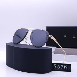 Designer occhiali da sole per donne occhiali da sole da sole classici occhiali da sole pilota polarizzato telaio di grandi dimensioni femminili occhiali da sole Uv400 occhiali polaroid per occhiali 7576