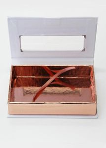 Magnetiska fransar Box med ögonfransfack 3D Mink Eyelashes Boxar False Eyelashes Packaging Case Empty Eyelash Box2687673