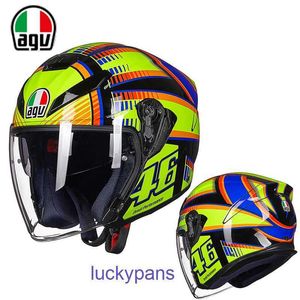 И Da Helmet Tao Star Мужской мотоцикл AGV Женский шлем с двумя линзами Half K5 JET Summer Racing 7I2T