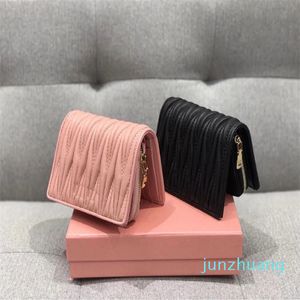 Designer -Leather Coin Purses Small Purse Wallet for Women Big Capacity Zip Around Card Holder