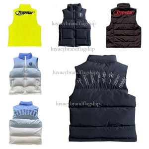 Trapstar Jackets Vest 남자 더보기 재킷 여자 민소매 외부 웨이터 따뜻한 파파 패션 디자이너 코트