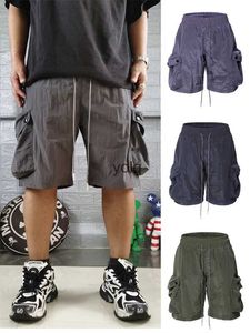 Men's Shorts High Street Fashion Shorts Mesh Breaable Qui Drying Dstring lti Poet Men's And Women's Caprisyolq