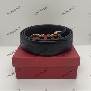 2J06 2023 med Box Mens Designer Belt för män Luxury Feragamoly Fashion Business Belts Womens Ceinture Black Metal Buckle Midjeband Cintura Fashion Gifts W7