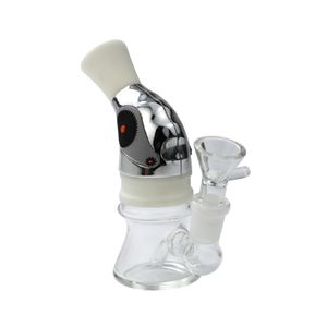 Narghilè Vetro e silicone Frullato elettronico Pipa vibrante Pipa a mano Narghilè Dab Rig Bong Tubi per fumatori Accessori Prodotti per fumo di tabacco con luce a ciotola