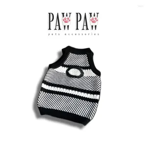 Hundkläder Pawpaw Vest Sweater Fashion Design Pet Winter Class Classic Puppy Clothes Schnauzer Pomeranian Toy Poodle Yorkshire