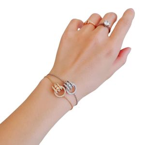 Swarovskis Bracelet Designer Women Top Quality Bangle Ring Pulling Bracelet Women's Element Crystal Transit Bead Bracelet