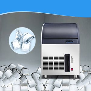 صانع الجليد التجاري الحليب شاي متجر KTV Crescent Ice Cube Maker Machine شاشة LCD كبيرة