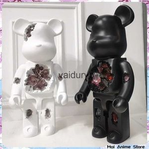 Action Toy Figures 400% Bearbrick Violent Bear Figure Corrosion Crystal Bearbrick Action Figurer Figma Figurer Samlingar Dockdekorationer GiftsVaiduryb