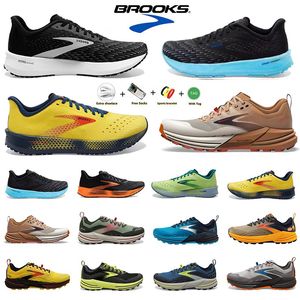Top Brooks Brook Cascadia 16 Running Shoes Launch 9 Hyperion Tempo Triple Black White Grey Orange Mesh Fashion Trainers Outdoor Men Women Sports Sneakers