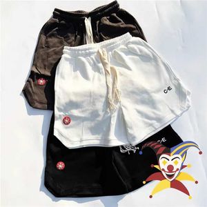 Мужские шорты Cavempt Shorts CAV EMPT C.E Шорты на шнурке Мужчины Женщины 1 1 Высококачественные махровые однотонные бриджи с карманами T240112