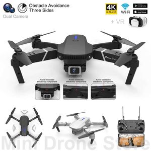 Drone E88/E525 Pro Easy Fly Mini Drone VR 4K Engel Kaçınma RC Helikopterler Oyuncak Kamera Ücretsiz Gönder