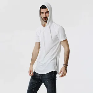 Men's T Shirts MRMT 2024 Brand Plus Size T-Shirt Undershirt Short Sleeve Hooded Camouflage Mid Length Bottoming Shirt