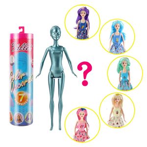 Surprise Doll WaterSoaked Blind Box Toy ColorChanging Princess Change Clothes 36 Year Girls Play House Toys 240111