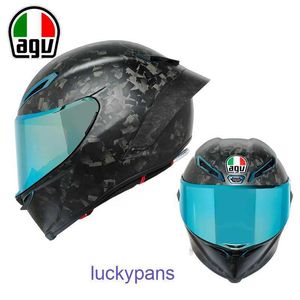 Pista italiana de carbono AGV PISTA Capacete GPRR Fibra de motocicleta completa Quatro temporadas de corrida MZKV