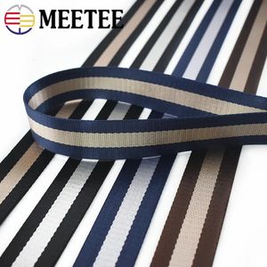 5 metre Meetee 38mm Kıkırdak Naylon şerit dokuma Araba Emniyet Kemeri Şeridi Diy torbaları kayış dekorasyon bandı bant dikiş aksesuarları 240111