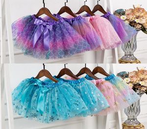 20 färger mode baby barn tutu klänning flickor prinsessor stjärnor glitter kjol barn chiffon paljetter fest dansar balett kjol1511462