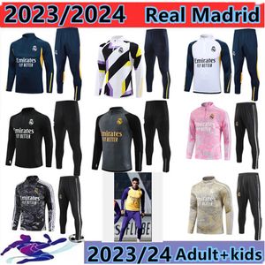 2023 2024 Real Madrids conjunto de treino terno 23/24 homens e crianças jaqueta de futebol chandal futbol survetement tamanho S-2XL