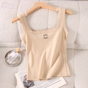 Womens E Tank Top Summer Slim Sleeveless Camis Croptop Outwear Elastic Sports Sticked Tanks 465