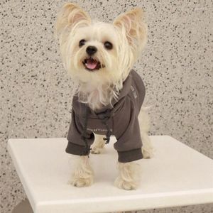 Fleece Dog Letter Apparel Lined Hoodies Fall Puppy Sweatshirt Soft Warm Sweater Winter Hooded Clothes For Small Dogs