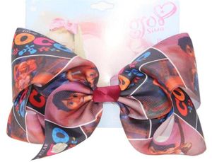 JOJO SIWA hair Bow 7 for Girls Kids Hairgrips print Grosgrain ribbon bowknot Hairpins Hair Accessories 12PCS263M7335199