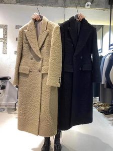 2024 koreanische Mode Herbst Neue frauen Jacke Lange Wolle Mantel frauen Elegante Set High Grade Elegante Mantel Wolle mantel 240112