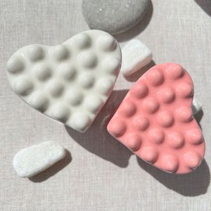 Różowa miłość ceramika serca gua sha deska naturalny ceramiczny kamień guasha twarz narzędzie do masażu całego ciała narzędzia do pielęgnacji skóry