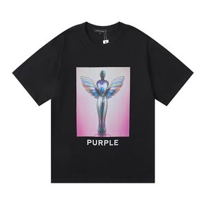 Sommer Purple Shirt Purple Marke Shirt Designer T-Shirt Men Women Graphic Tee Outdoor Casual Tshirt Tour T-Shirts Man Tops Größe S-XL 7811