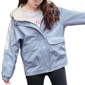 Women's Jackets Spring And Autumn Trendy Fashion Loose Casual Long Sleeved Coat Windbreaker