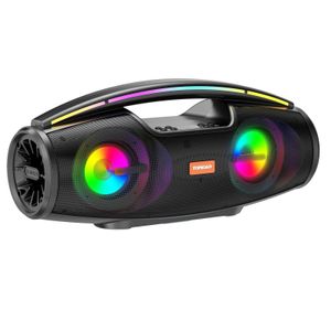 Hoparlörler TOPRODR Bluetooth Hoparlör 20W Taşınabilir Kablosuz Stereo Bas Dış Mekan Büyük Ev Partisi Boombox Sütun Desteği FM Radyo LED Işıkları