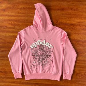 Sp5der Женские розовые толстовки Sp5der 555555 Web Hoodie розового цвета OG Web Спортивный костюм Высокого качества из пенопласта с принтом Spider Web Графические розовые толстовки y2k Пуловеры SMLXL