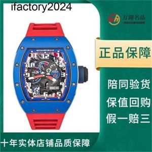 Jf RichdsMers Watch Factory Superclone RM030 Blue Ceramic Side Red Paris Limited dial 42.7 50mm complete set