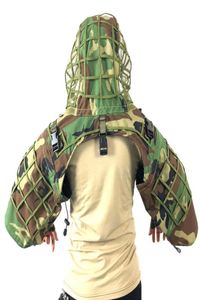 ROCOTACTICAL Ghillie Suit Fondotinta realizzato in tessuto Ripstop Camouflage Tattico Cappotto da cecchino Viper Hoods CP MulticamWoodland3588279