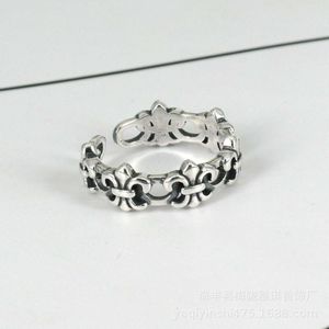 Дизайнер CH Cross Chromes Бренд кольцо для женщин унисекс серебряный S925 стерлинговой пара Открытие регулируемых браслетных ювелирных украшений.