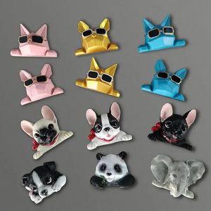 Switch stickers wall sticker creative animal dog Figurine socket protection Home Room decoration 3d stereo elephant resin statue 240111